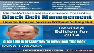 Best Seller Black Belt Management: How to Run a Successful Martial Arts School Without Selling Out