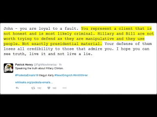 WikiLeaks Podesta Emails _Hillary Is Dishonest & Most Likely Criminal_