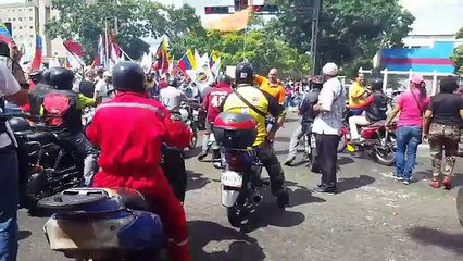 Mira cómo un grupo de oficialistas pretendían amedrentar contra  marcha opositora  en Maturin
