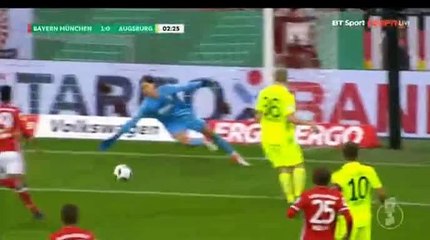 1-0 Philip Lahm Goal HD - Bayern Munich 1-0 Augsburg 26.10.2016 HD