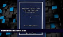 Big Deals  Materials   Cases on Law Practice Management: A Learning Tool for Law Students  Best