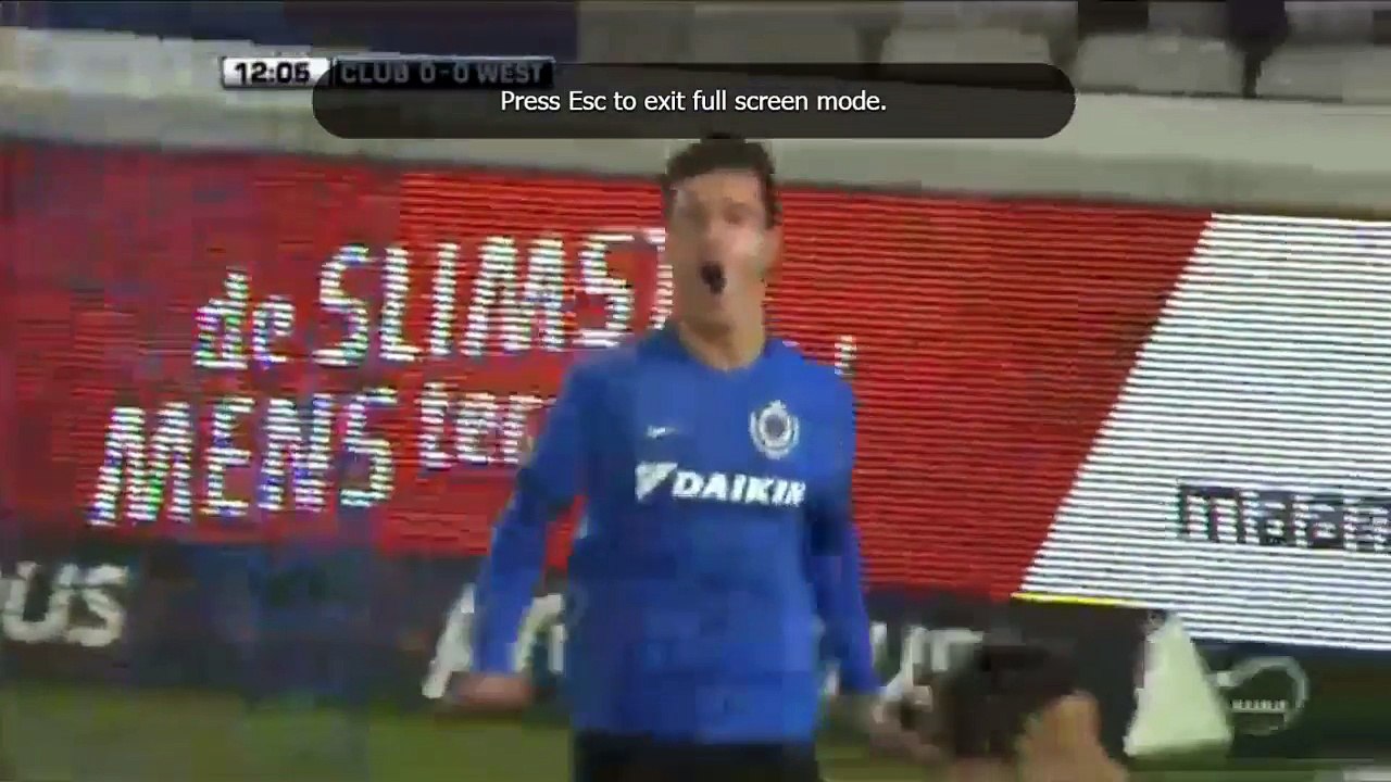 Dion Cools Goal - Club Brugge KV vs Westerlo 1-0  -  Belgium Jupiler League 26-10-2016 (HD)