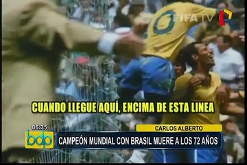Falleció Carlos Alberto, legendario capitán de la selección brasileña