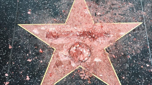Trump's Walk of Fame Star GETS DESTROYED!