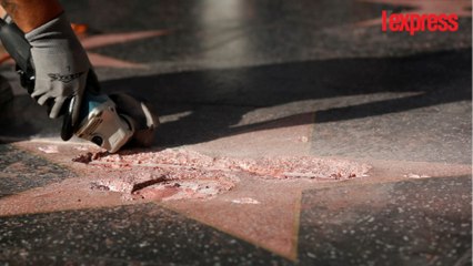 À Hollywood, l'étoile de Donald Trump à nouveau détruite
