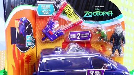 Zootopia Movie Toys NEW 2016 Disney Judy Police Cruiser Car & Capture Van + Nick Wilde Film Figures