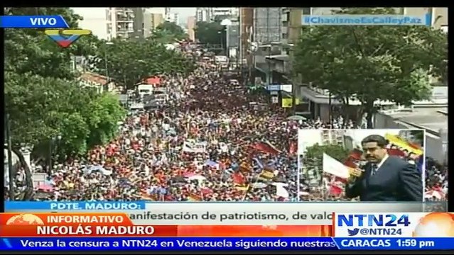 Maduro acusa a la oposición de ejecutar un “plan de hacerle daño al país” dirigido por la Embajada de EE. UU.