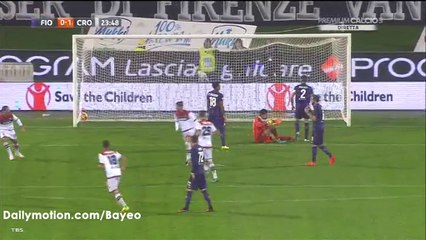 Diego Falcinelli Goal HD - Fiorentina 0-1 Crotone - 26-10-2016