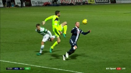 Keeper Craig Gordon Crazy Flying Knee Tackle vs Ross County!