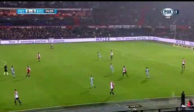 3-0 Jens Toornstra Goal - Feyenoord vs SBV Excelsior KNVB Deker 26.10.2016
