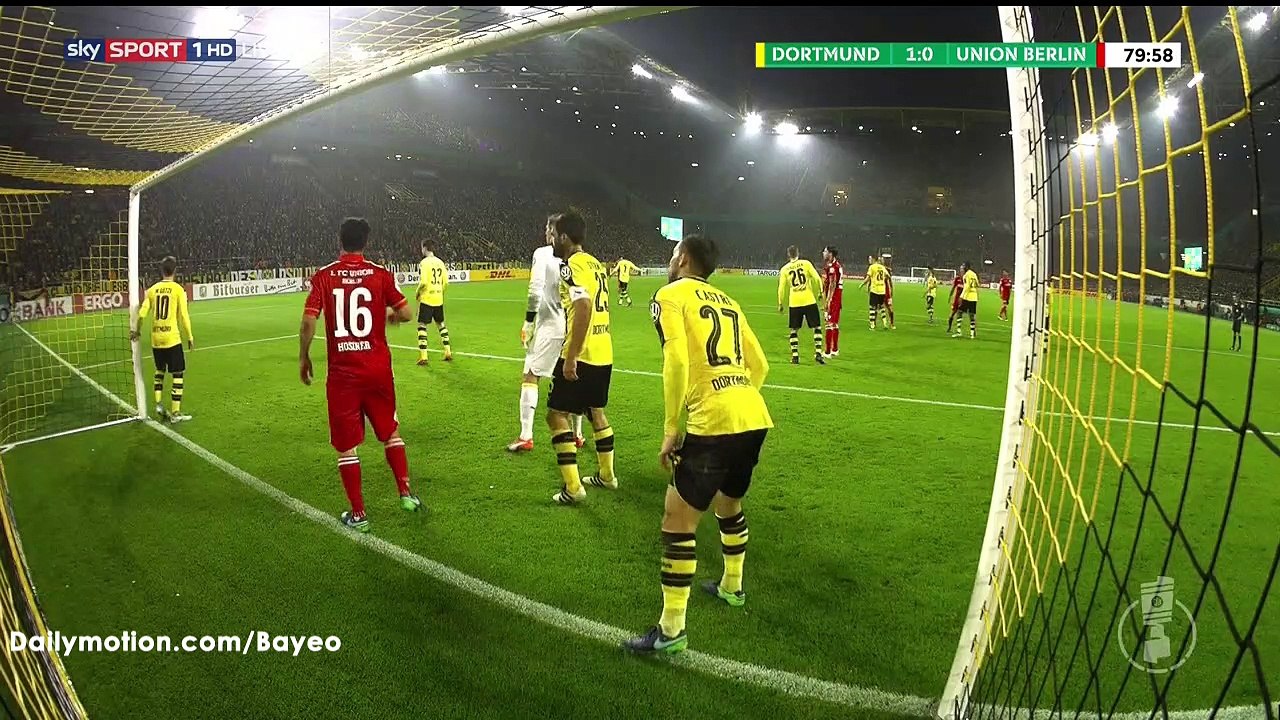 Steven Skrzybski Goal HD - Dortmund 1 - 1 Union Berlin - 26-10-2016