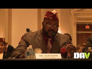 DAV National Commander delivers testimony before Joint Committee