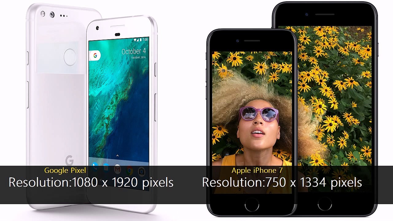 Google Pixel vs Apple iPhone 7