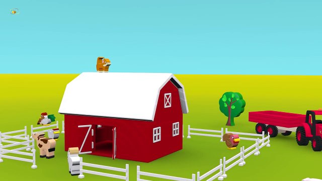 Les animaux et leurs cris pour bébé. Dessins animés pour les petits enfants en français