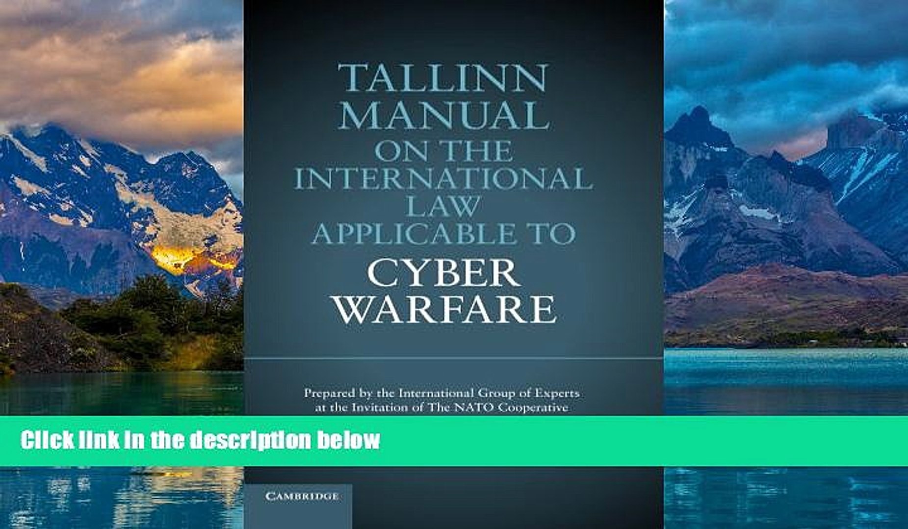 Books To Read Tallinn Manual On The International Law Applicable