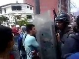 Manifestante se enfrentó a la GNB en Mérida