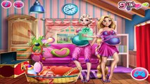 Princesses Birth Preparation - pregnant rapunzel and frozen elsa games for Girls