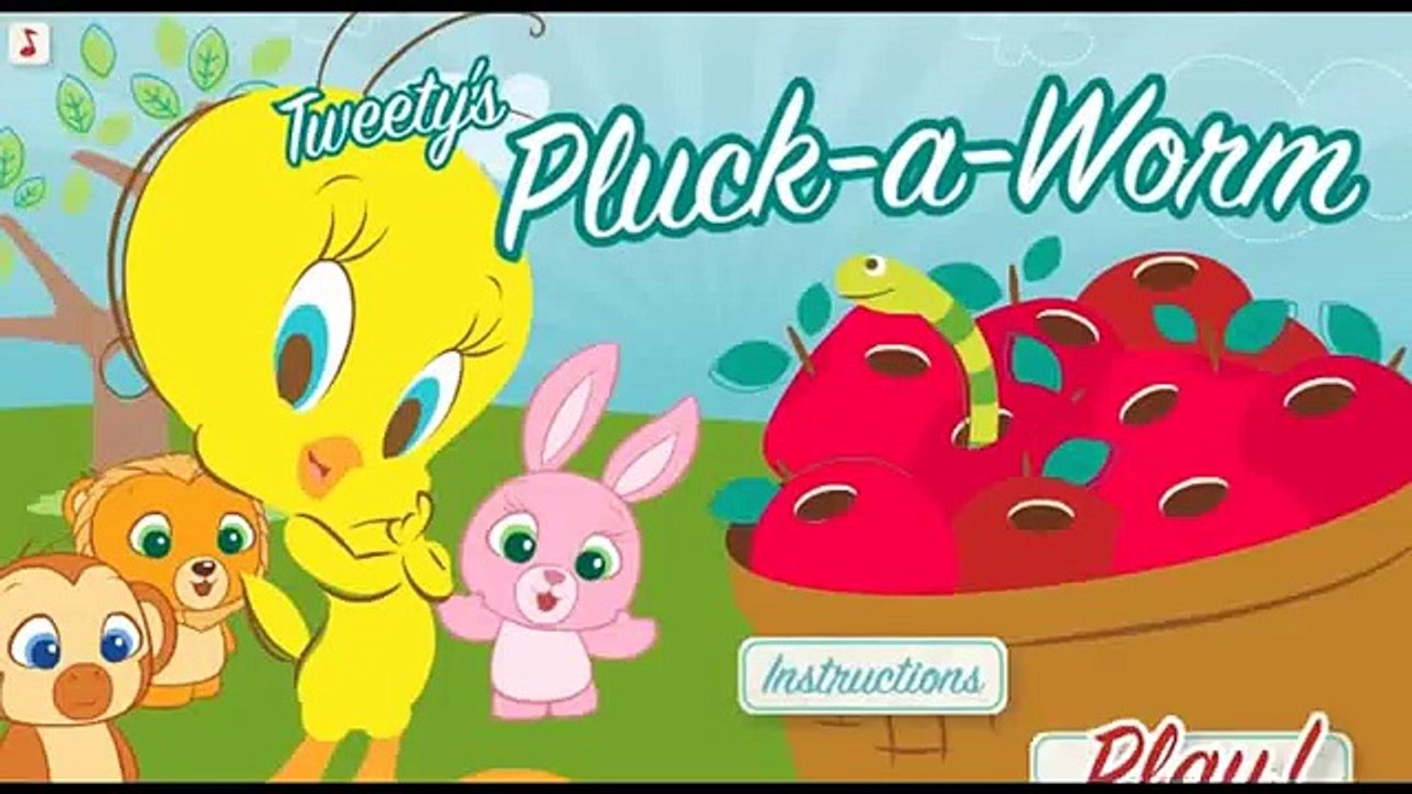 Tweety Bird Games for Girls! Cartoon Movie games Looney tunes new Pluck a Worm Tweety Games