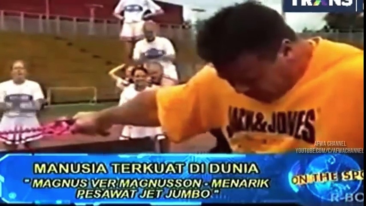 inilah 7 Manusia Terkuat didunia ( Pesawat Aja Bisa tarik )
