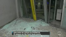 SP: Criminosos fecham ruas e explodem caixas eletrônicos em Mauá