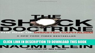 [EBOOK] DOWNLOAD The Shock Doctrine: The Rise of Disaster Capitalism READ NOW
