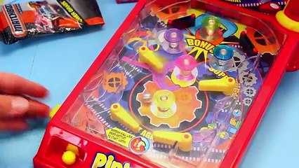 GUMBALL MACHINE Pinball Dubble Bubble Fun Colors Double Prizes & Family Game Challenge DisneyCarToys