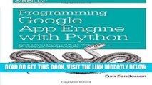 [Free Read] Programming Google App Engine with Python: Build and Run Scalable Python Apps on