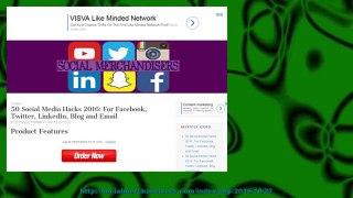 50 Social Media Hacks 2016: For Facebook, Twitter, LinkedIn, Blog and Email