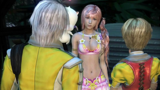 FINAL FANTASY 13-2 (HD) SEXY SERAH BEACHWEAR (17) - YASCHAS 010 HOPE CUTSCENE