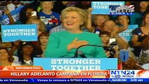 Hillary Clinton celebra sus 69 años con simpatizantes durante eventos de campaña en la Florida