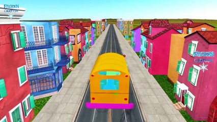 Finger Family Rhymes Frozen Elsa Vs Spiderman Cartoons | Wheels On the Bus Go Round And Round