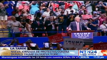 "No vamos a aceptar a un depredador sexual": mujeres protestan contra Donald Trump en Nueva York