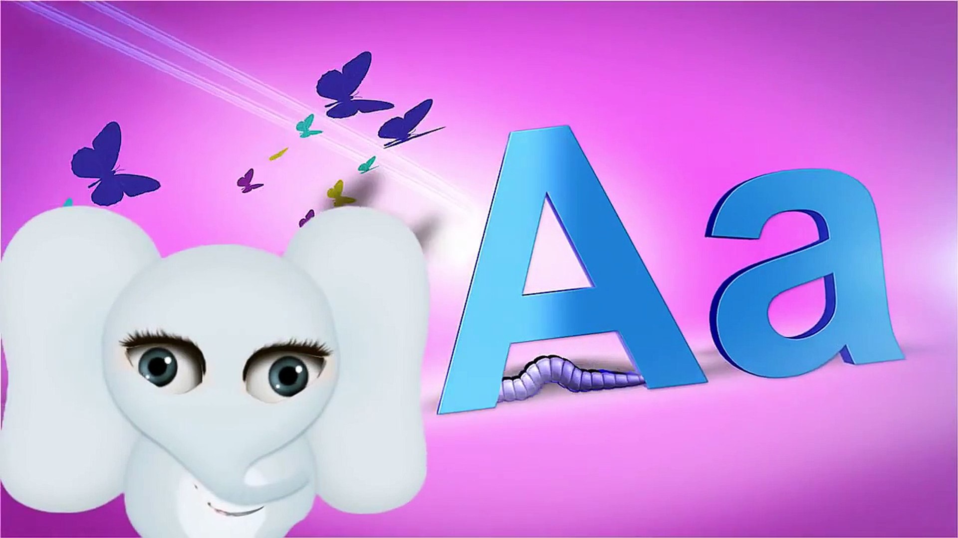 ⁣ABC Song Cartoon Elephant