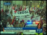 Organizaciones sociales e indígenas anuncian nueva marcha