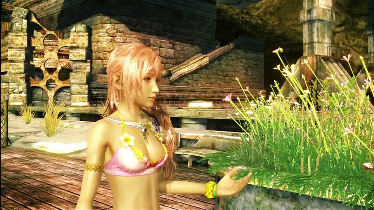 FINAL FANTASY 13-2 (HD) SEXY SERAH BEACHWEAR (21) - OERBA 200 - CAIUS BOSS & DEPARTURE