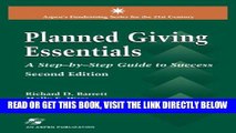 [New] Ebook Planned Giving Essentials: A Step by Step Guide to Success (2nd Edition) (Aspen s Fund