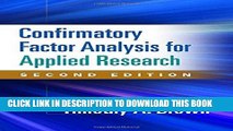 [Ebook] Confirmatory Factor Analysis for Applied Research, Second Edition (Methodology in the