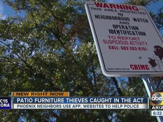 Patio furniture stolen from Phoenix family’s backyard