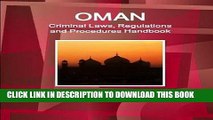 [Free Read] Oman Criminal Laws, Regulations and Procedures Handbook - Strategic Information and