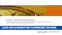 Read Now CFP Exam Flashcards (Kaplan Review for the CFP Certification Exam, 11th Edition, For July