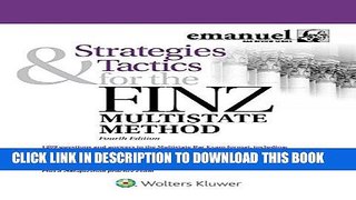 Read Now Strategies   Tactics for the FINZ Multistate Method (Emmanuel Bar Review) (Emanuel Bar