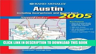 Read Now Rand Mcnally 2005 Austin: Including Georgetown and Round Rock, Streetfinder (Rand McNally