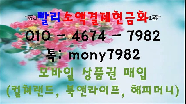 †빨리소액 01o 4674 7982 톡 mony7982 소액결제현금화+++