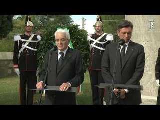 Doberdò del Lago - Intervento del Presidente Mattarella (26.10.16)