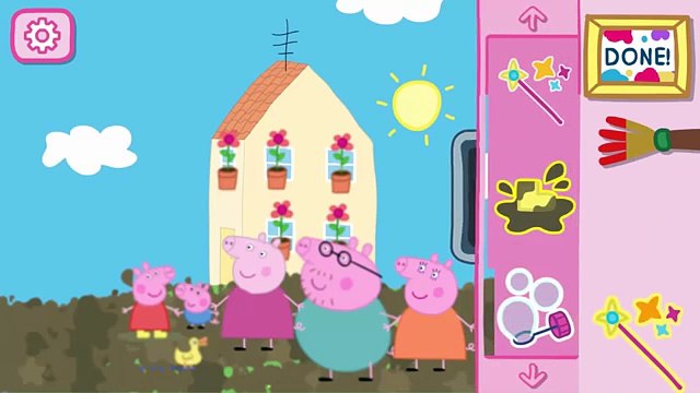 Peppa Pig Paint & Color Games | Peppas Paintbox | Kids & Baby Video