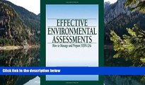 Big Deals  Effective Environmental Assessments: How to Manage and Prepare NEPA EAs  Best Seller