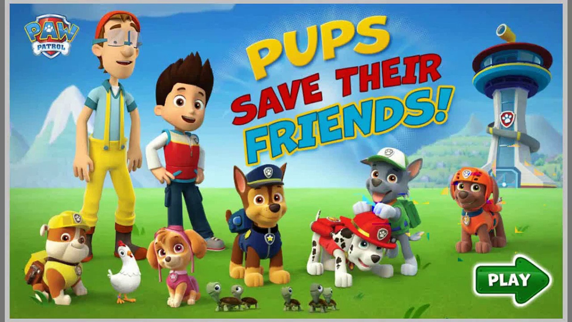 Paw Patrol Pups Save Their Friends Kids Games - Nick Jr. Preschool Game  Movie HD – Видео Dailymotion