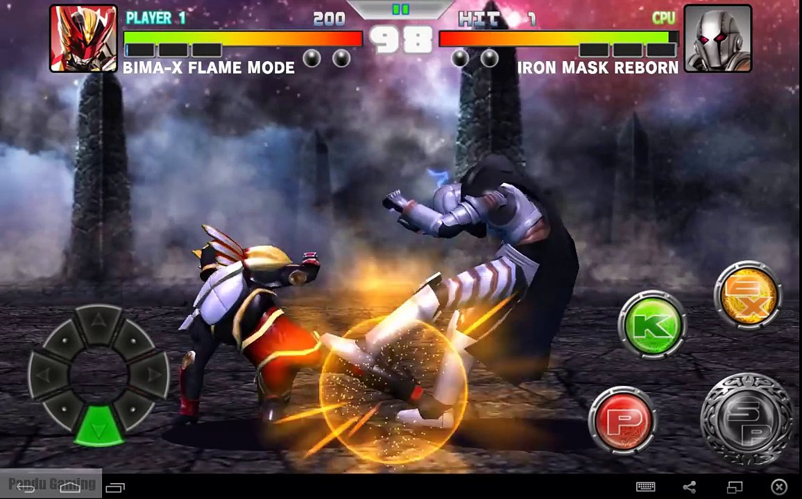 BIMA-X - Single Mode - Bima-X Flame Mode vs Iron Mask Reborn iOS/Android