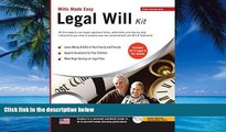 Big Deals  Legal Will Kit: Wills Made Easy  Best Seller Books Best Seller