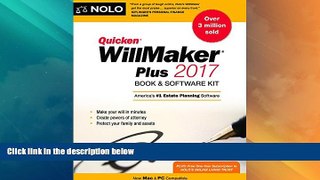 Big Deals  Quicken Willmaker Plus 2017 Edition: Book   Software Kit  Best Seller Books Most Wanted